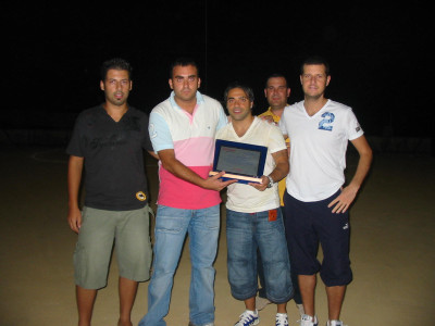 Premiazione del campione Miccoli Premiazione del campione Miccoli