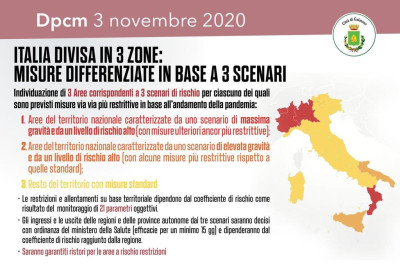 EMERGENZA CORONAVIRUS Dpcm 3 novembre 2020