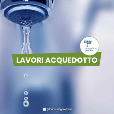 Riduzione della pressione idrica, dalle 9.00 del 17 alle 9.00 del 18 settemb...