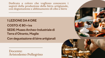 MASTERCLASS BIRRA ARTIGIANALE conoscerla & proporla 1 Luglio 2024        