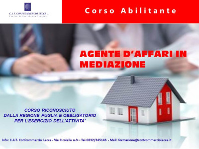CORSO PER AGENTE D’AFFARI IN MEDIAZIONE