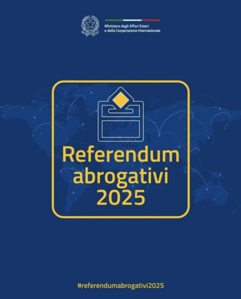 REFERENDUM POPOLARI DI DOMENICA 8 E LUNEDI' 9 GIUGNO 2025
