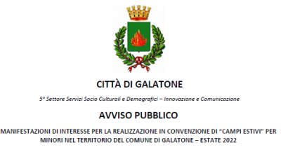 MANIFESTAZIONI DI INTERESSE PER LA REALIZZAZIONE IN CONVENZIONE DI “CAM...