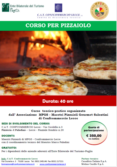 CORSO PROFESSIONALE PER PIZZAIOLO