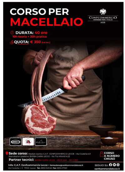 PRIMA EDIZIONE del Corso Professionale per “MACELLAIO”