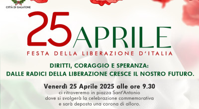 Variazione del programma di Celebrazione del 25 Aprile 2025