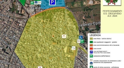 Comunicazione zone dedicate alla festa del SS Crocifisso della Pietà