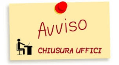 Chiusura al pubblico degli Uffici comunali presso la sede comunale provvisori...