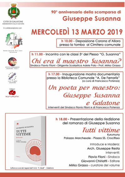 90º Anniversario della scomparsa di Giuseppe Susanna