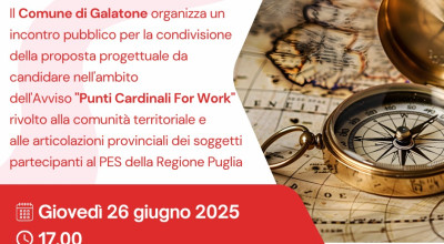 INCONTRO PUBBLICO AVVISO PUNTI CARDINALI FOR WORK. Punti di orientament...